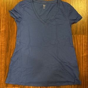 GAP Women's Maternity Blue V-Neck Top sz S